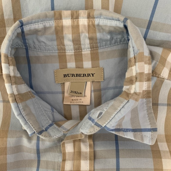 Burberry Baby Blue Button Down Shirt - Picture 4 of 4